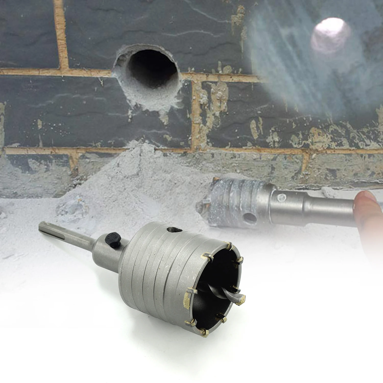 

65mm SDS Plus Shank Hole Saw Cutter Concrete Cement Stone Wall Drill Bit