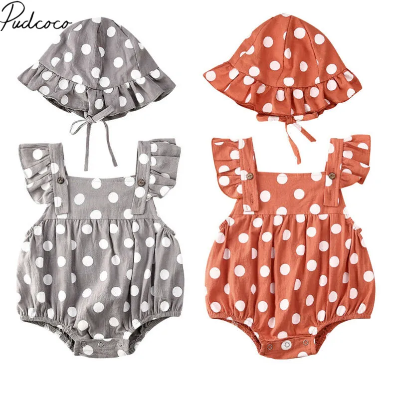 Летняя одежда для малышей 2020 комбинезон с шапкой новорожденных и маленьких