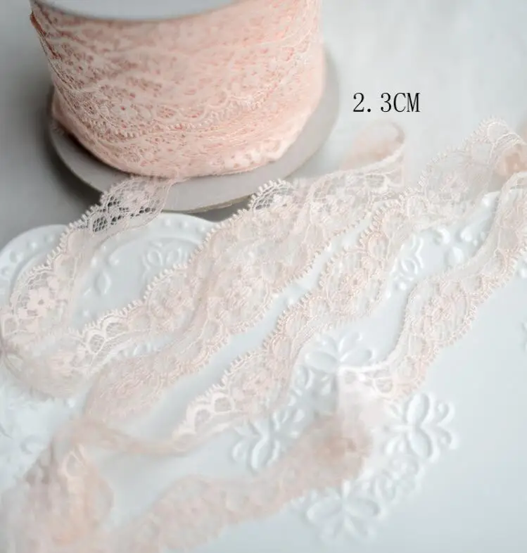 10 м/лот розовое кружево с креветками лента тесьма ширина 2 3 см сделай сам вышитая