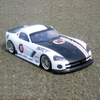 2pcsset viper srt 110 pvc drift on road painted body shell with wind tail for hsp traxxas tamiya 3racing hpi hobby rc parts