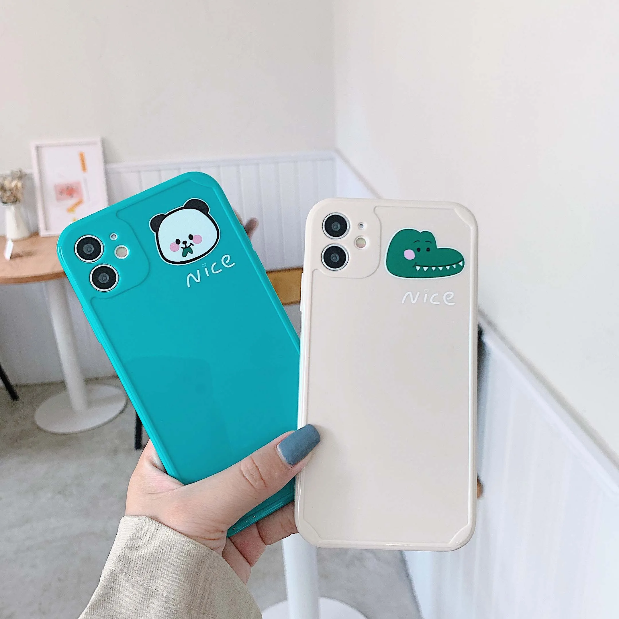 Милый чехол для iphone 12 Pro Max 12Max 11Pro 7 8 plus XR X XS MAX мягкий с рисунком|Бамперы| |