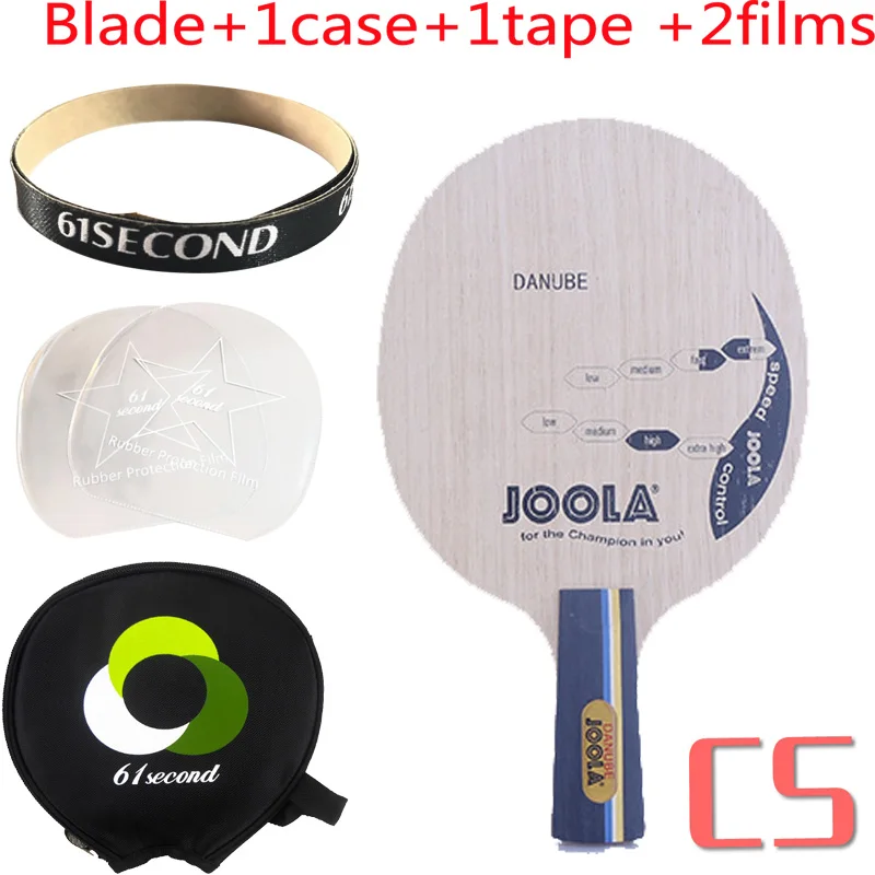 CS with 1 case Joola DANUBE(5 деревянная древесина, петля стиль) Настольный теннис лезвие ракетка для Пинг-Понга Летучая мышь весло - Цвет: CS with 1 case