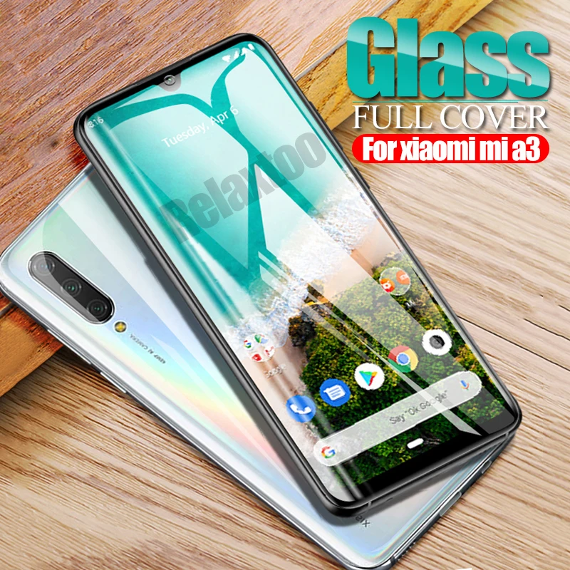 Защитное стекло закаленное для xiaomi mi a3 | Мобильные телефоны и аксессуары