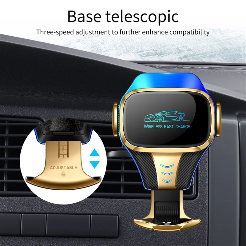 15w car wireless charger holder for iphone 11 12 pro max fast charging car charger induction charger for xiaomi huawei samsung free global shipping