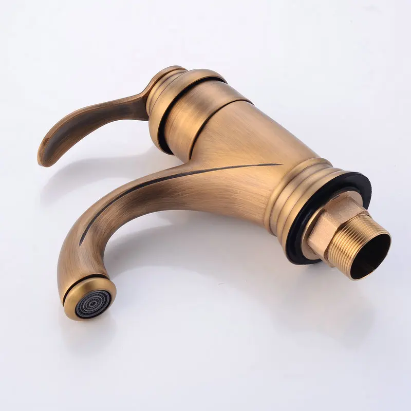 

6" Antique Brass Faucet Bathroom Faucets crane Sink Basin Mixer Tap 9025A