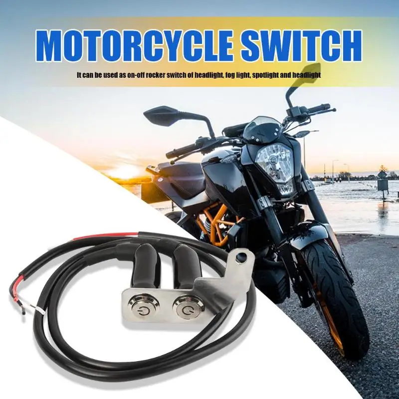 

Stainless Steel Motorcycle Handlebar ON OFF Switch with Sufficient Durability and Ruggedness for Headlight Fog Light 7/8
