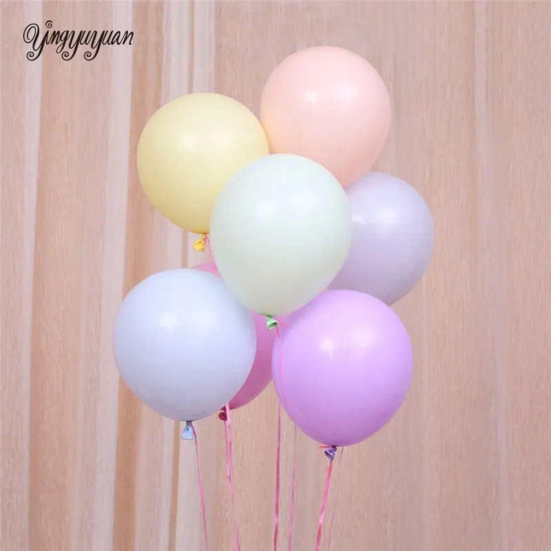 

30pcs 10 Inch Macaron Color Latex Balloons Candy Birthday Wedding Decoration Party Baby Shower Balloons Arch Decoration