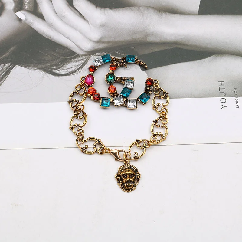 

2021 Hot Fashion Trend Bracelet Alloy Retro Bracelet Letter Pendant Jewelry Bracelets for Women Give