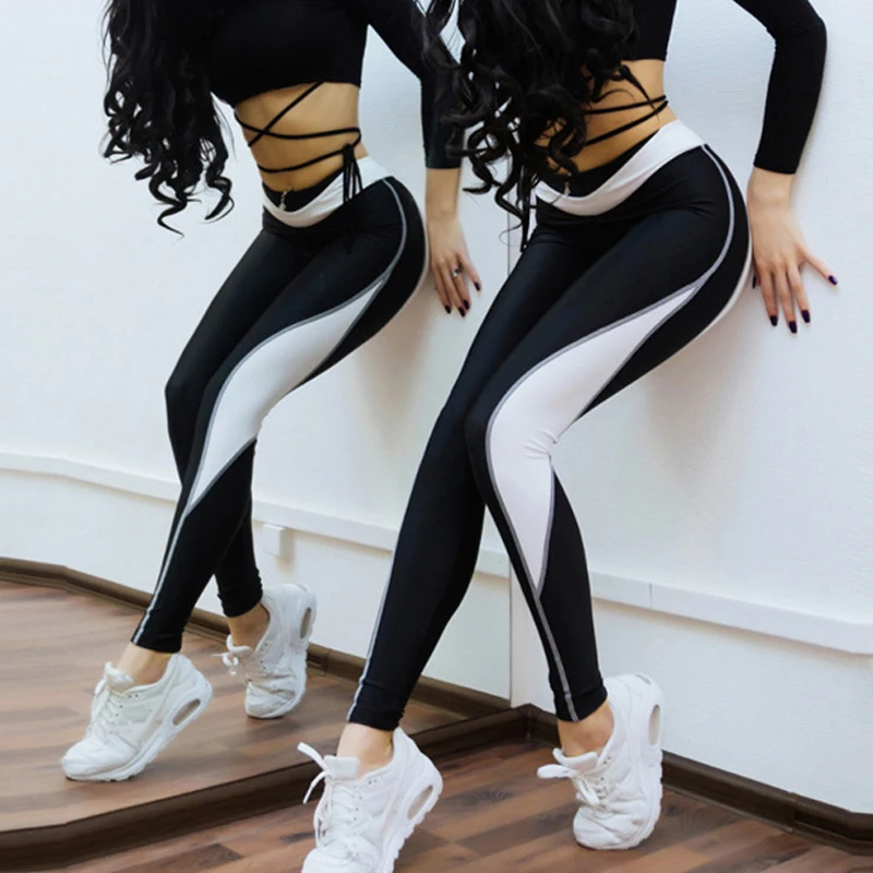 Женские леггинсы с высокой талией эффектом пуш-ап спортивные женские штаны для