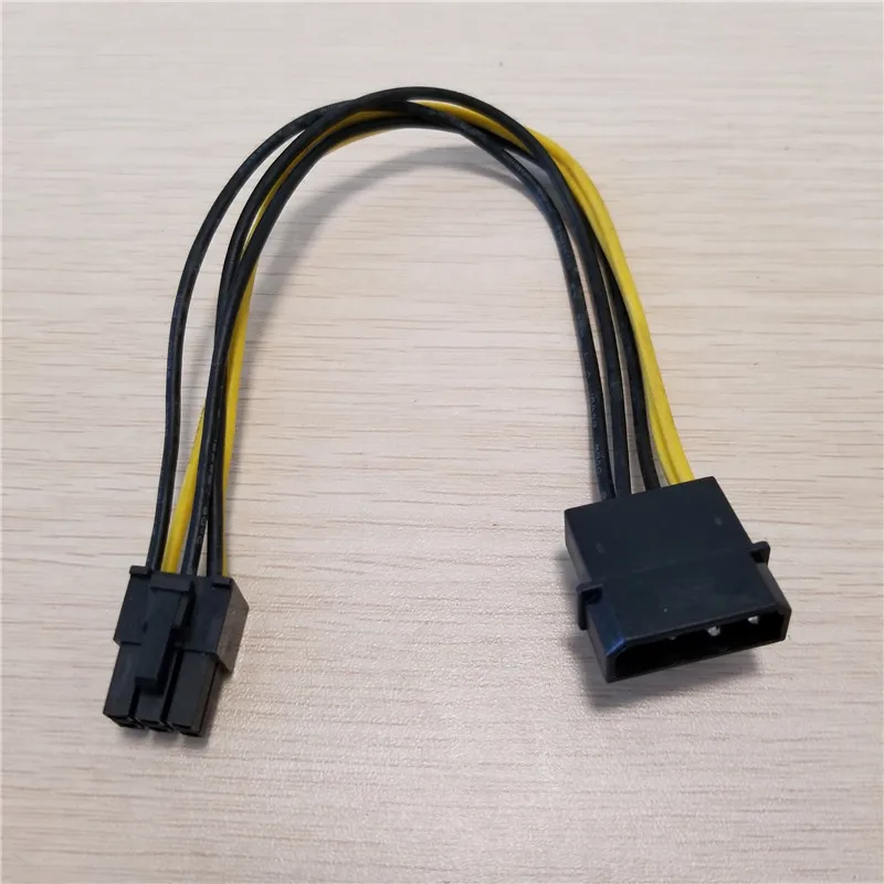 7 8 "ПК компьютер DIY IDE Molex к видеокарте PCI-E PCIe 6Pin 6P Кабель питания Шнур 18AWG провода |