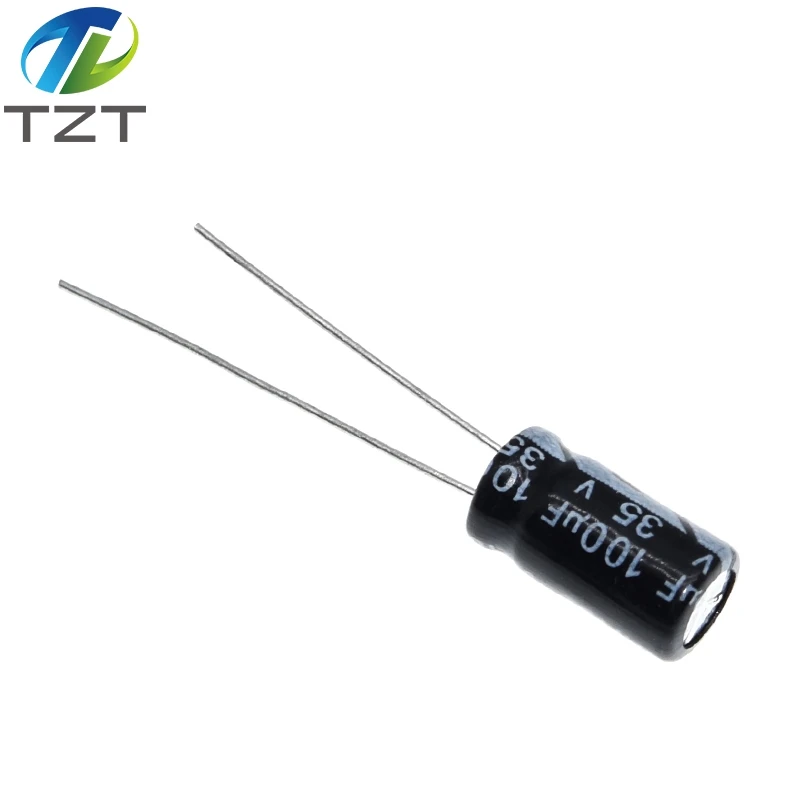 50 шт. высококачественный электролитический конденсатор 35 в 100 мкФ 6*12 мм МКФ 6 3*12