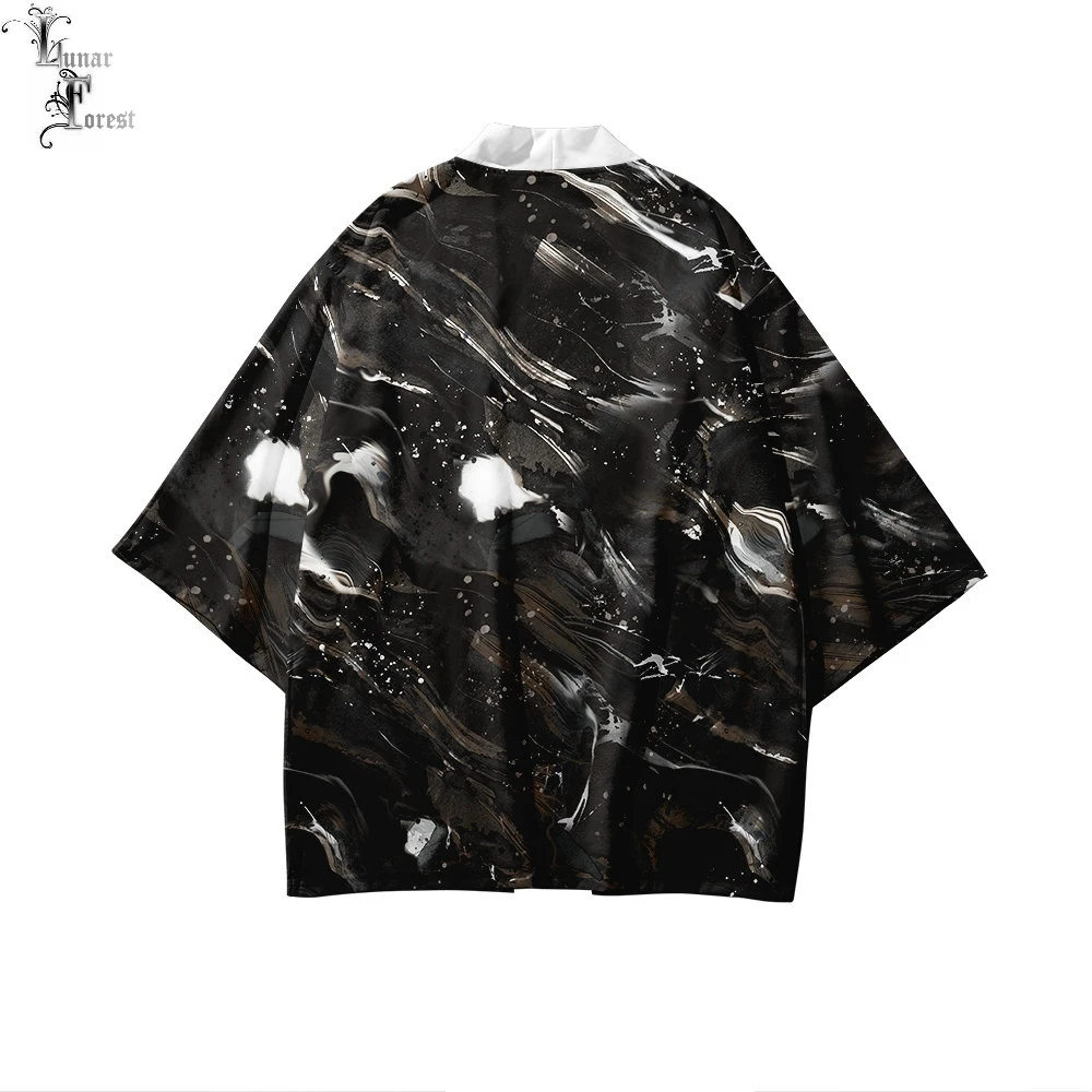 Японское кимоно юката Haori 3D печать Косплей женщин/мужчин мода лето Повседневная крутая короткий рукав