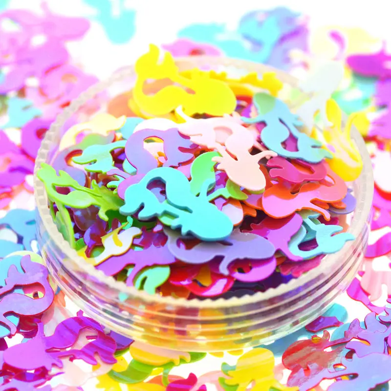 Пайетки разных цветов 20 г 12 х7 мм|Украшение| |