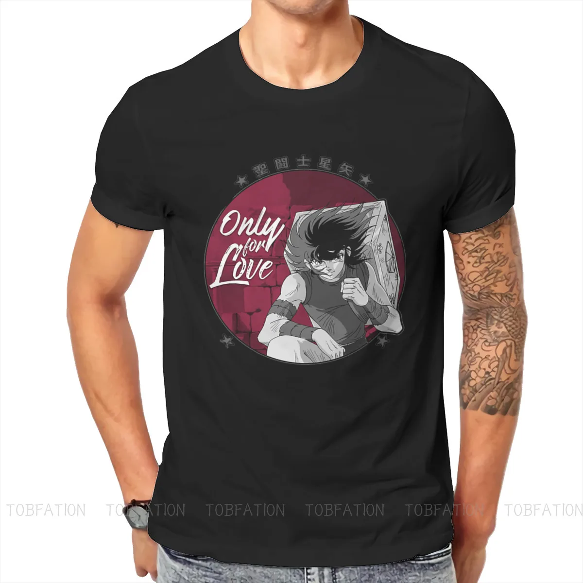 

Only For Love Style TShirt Saint Seiya Shiryu Cartoon Comfortable New Design Graphic T Shirt Short Sleeve Hot Sale