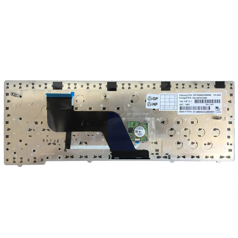 Английская клавиатура для ноутбука HP Elitebook 8440P 8440W 8440 US черная с точечной палочкой