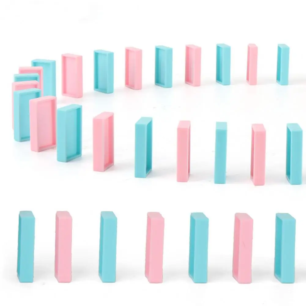 

2021 Creative Automatic Train Game 5 Colors Plastic Stacking Domino Vocal Toy DIY Educational Toy Funny LED Locomotive Game