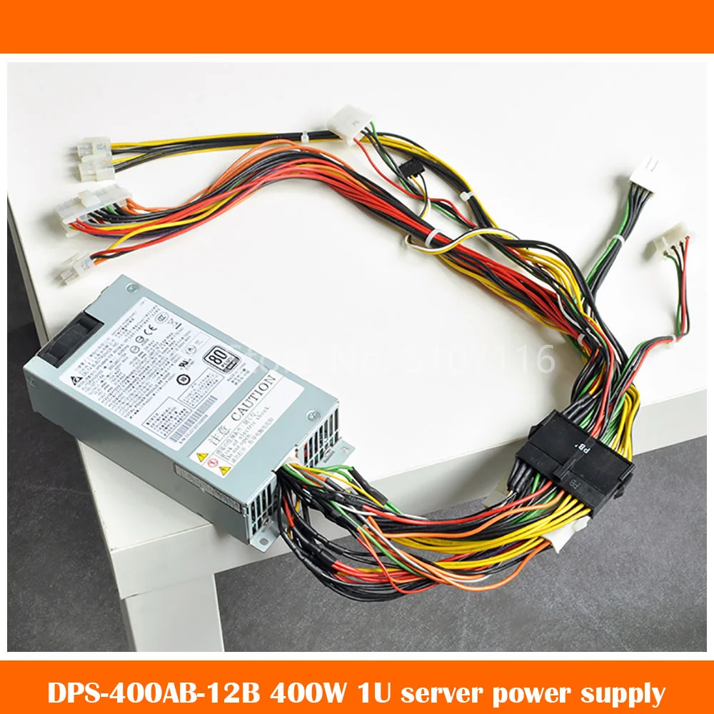 100% рабочий оригинал для Delta номиналом 400 Вт, 80 PLUS, золотая медаль, DPS-400AB-12B 1U, небольшой блок питания шасси