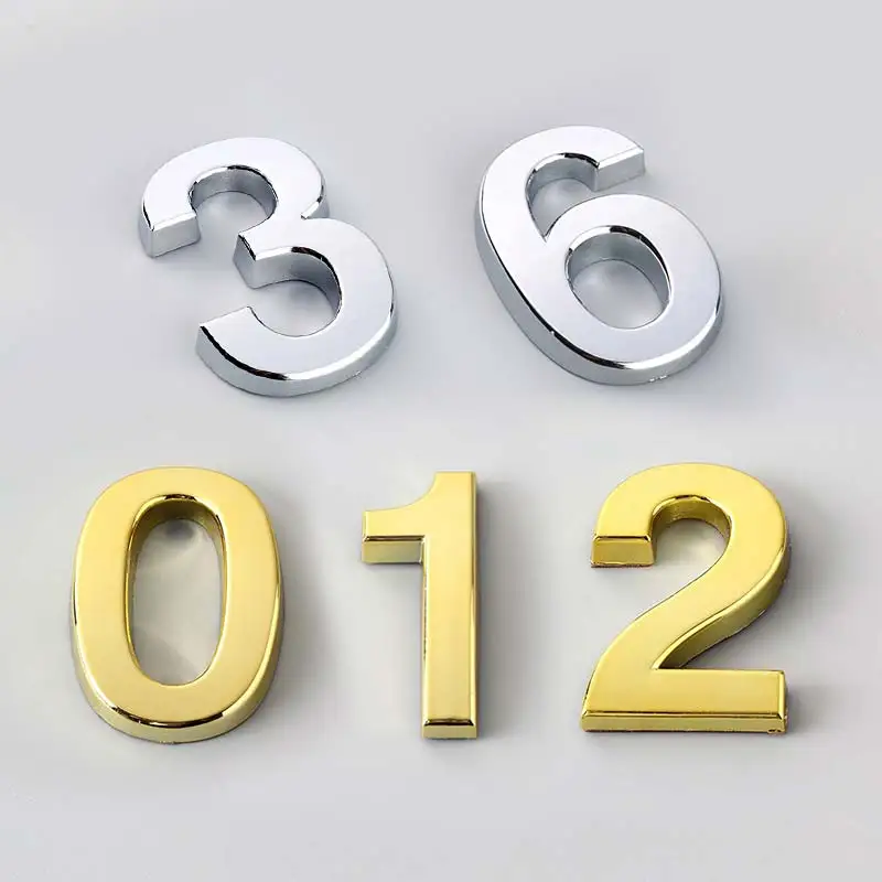 

Door Address 5CM Sign High Quality Hot Sale Number Hotel Digits Sticker 0-9 Modern Number Plate Popular 1PC House
