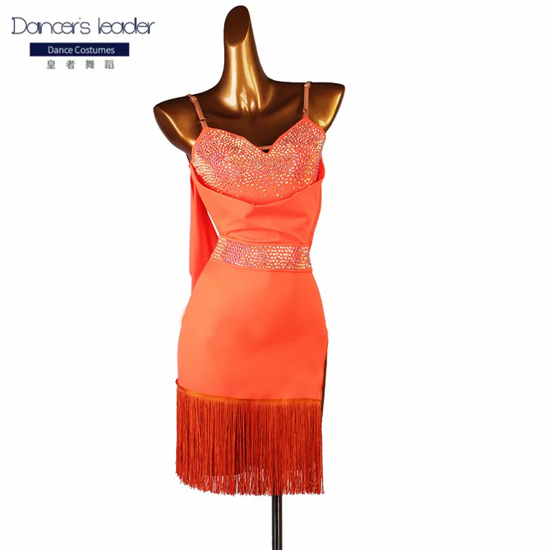 

High Quality Latin Dance Costume Sexy Suspender Practice Suit Cha Cha Rumba Female Adult Dancewear Competition Costume