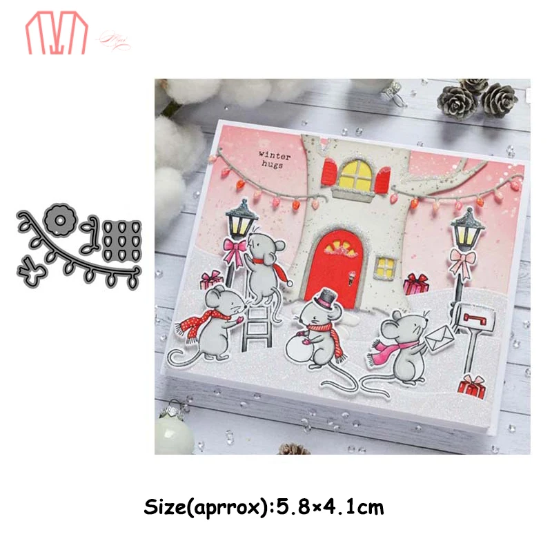 Рождественская светильник почка Mai декоративные штампы для резки металла