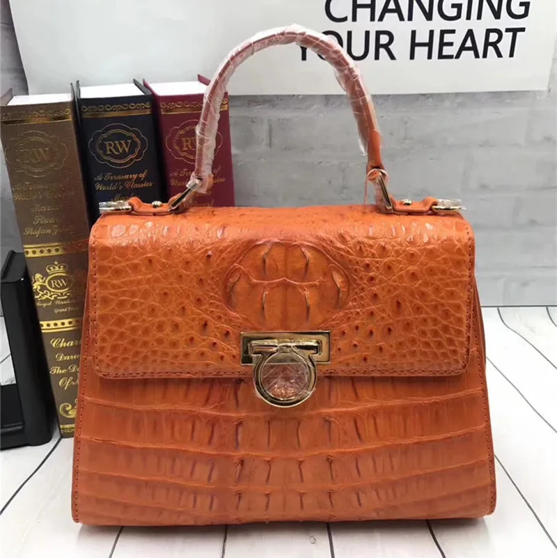 Роскошный Кошелёк из натуральной кожи аллигатора темно зеленый крокодила|Сумки