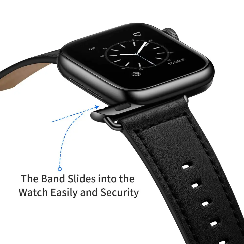 Кожаный ремешок для Apple watch 44 мм 40 мм iWatch 42 мм 38 мм браслет для часов из натуральной кожи Apple watch 5 4 3 2 1
