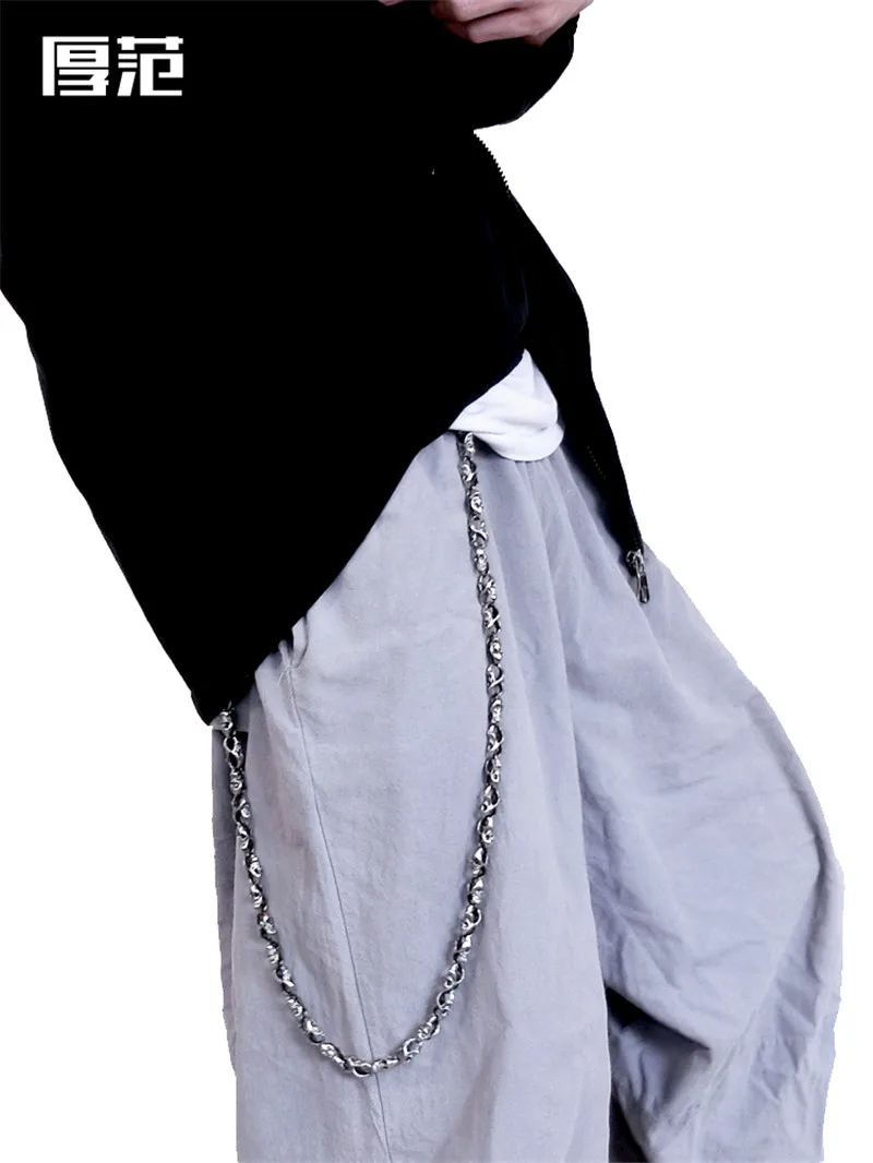 Мужской Короткий держатель для ключей в стиле рок/панк/хип-хоп бумажник с черепом