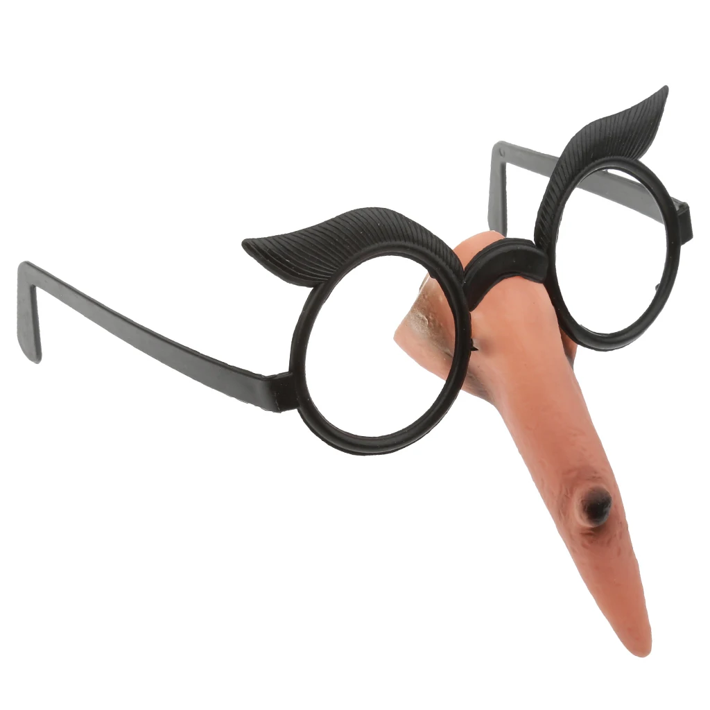 

Halloween Adult Witch Nose Glasses No Lens Fancy Dress Trick Party Accessory