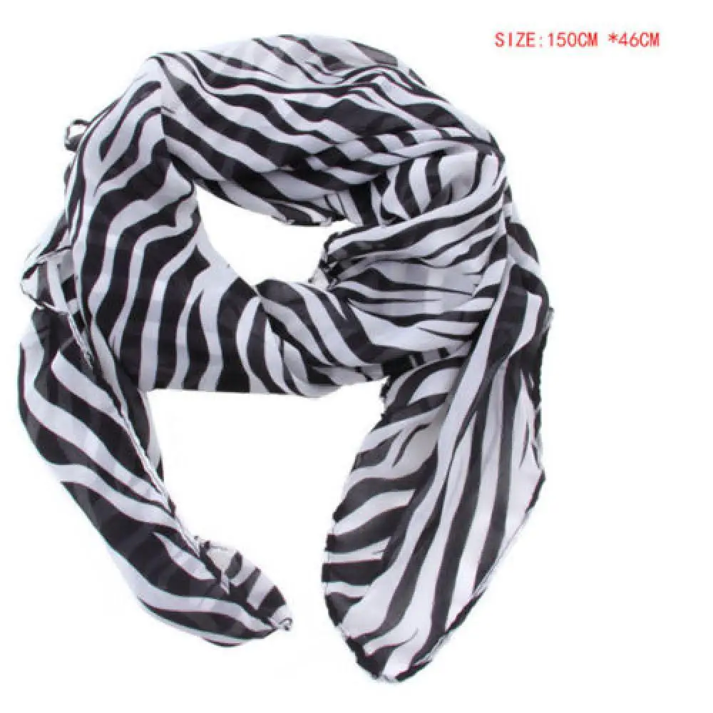

2020 Luxury Retro Women Animal Prints Shawl Lady Long Zebra Large Stripe Scarf Women Elegant Scarf Long Soft Cool