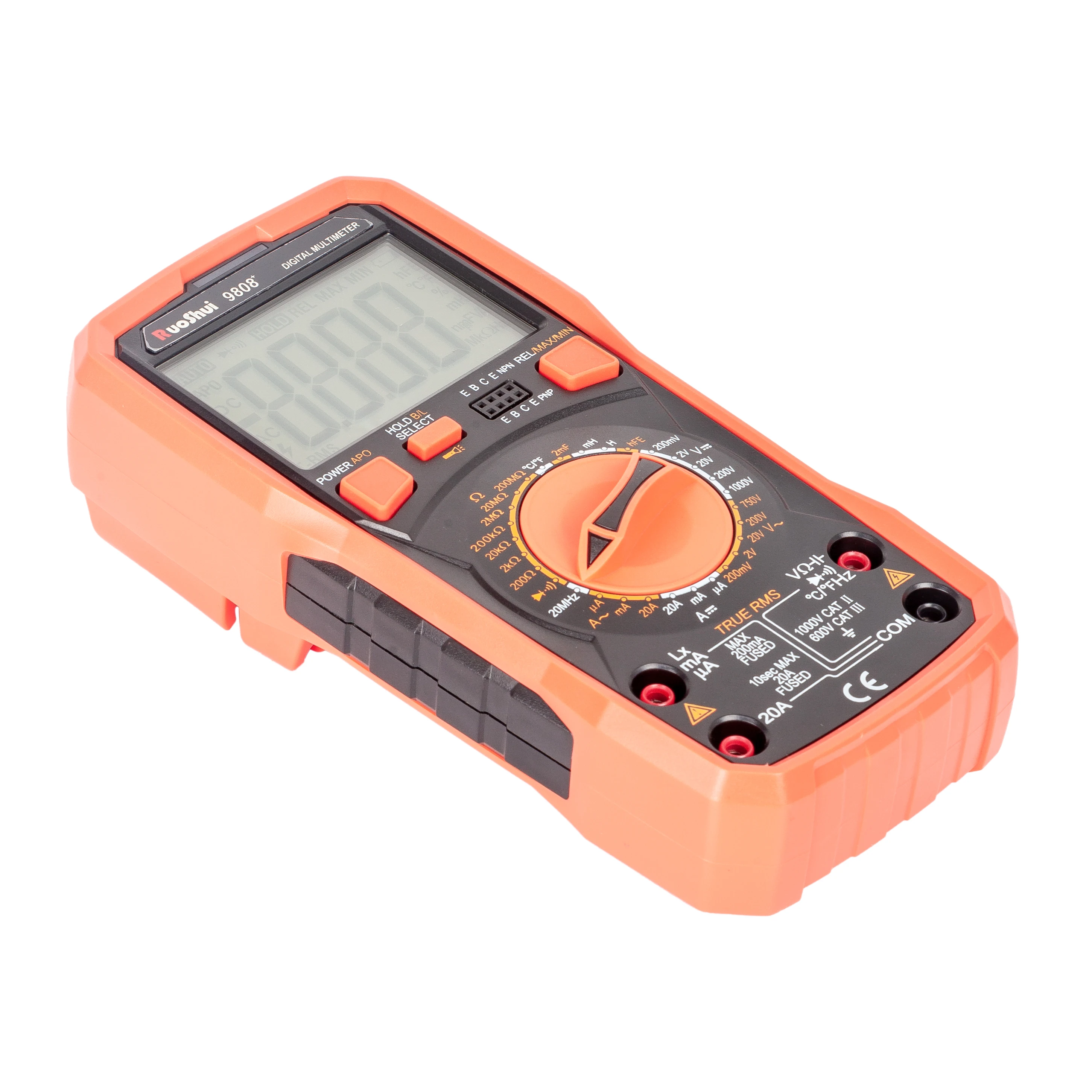 RuoShui 9808+ High Precision Digital Multimeter 2000uF Capacimeter 20MHz Frequency Temperature and Inductance Measuring With LCR