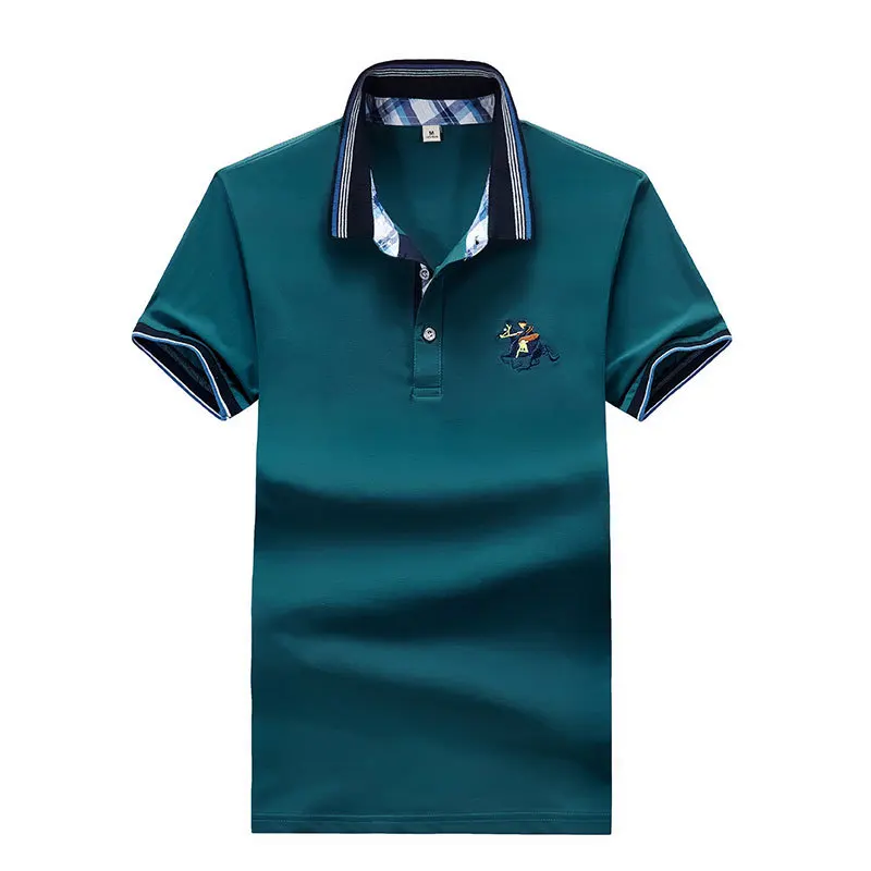 

Casual Men T-Shirt Polo Shirts Men's Business Short-Sleeve Tops Fashion Slim Breathable Tees Polo t Shirts Summer Men Clothing