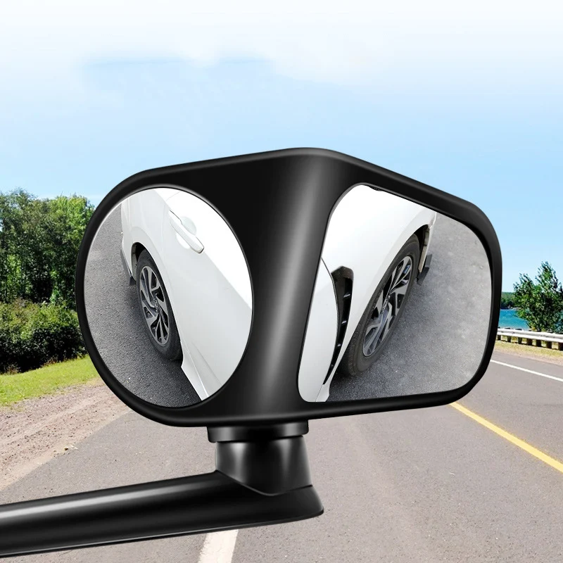 

High-Definition Car Blind Spot Mirror 360° Rotatable & Adjustable 2-Side Wide-Angle External Rearview Mirror Is Easy To Install