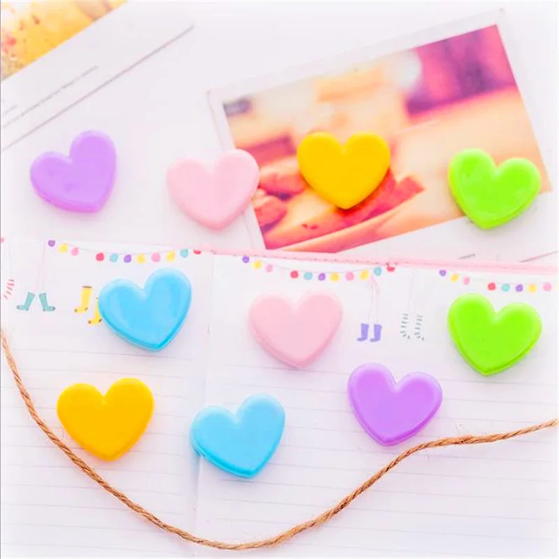 1 шт. Карамельный цвет любящее сердце зажимы украшения памятная фотография клип