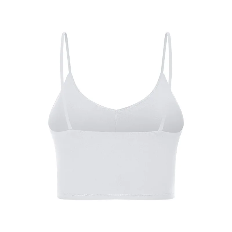 

Women's Yoga Sports Vest V-Neck Stretch Slimming Sports Underwear Female Running Fitness Camping Lady Bra Summer Lady Top New