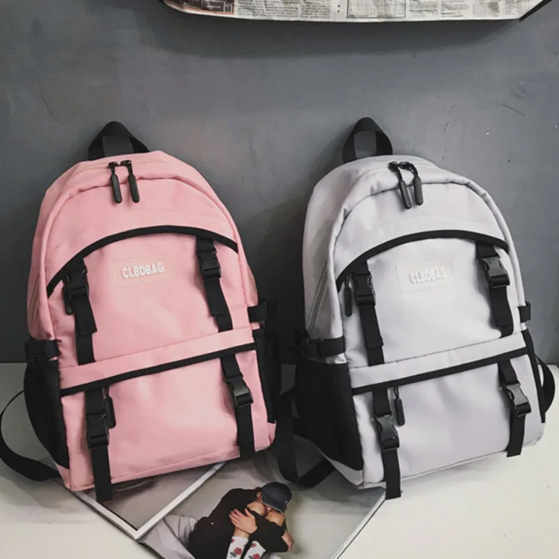 

Female Black School Bag For Teenage Girls 2020 Nylon Travel Backpack Women Mochilas Sac A Dos Ladie Laptop Rucksack Men Bag Pack