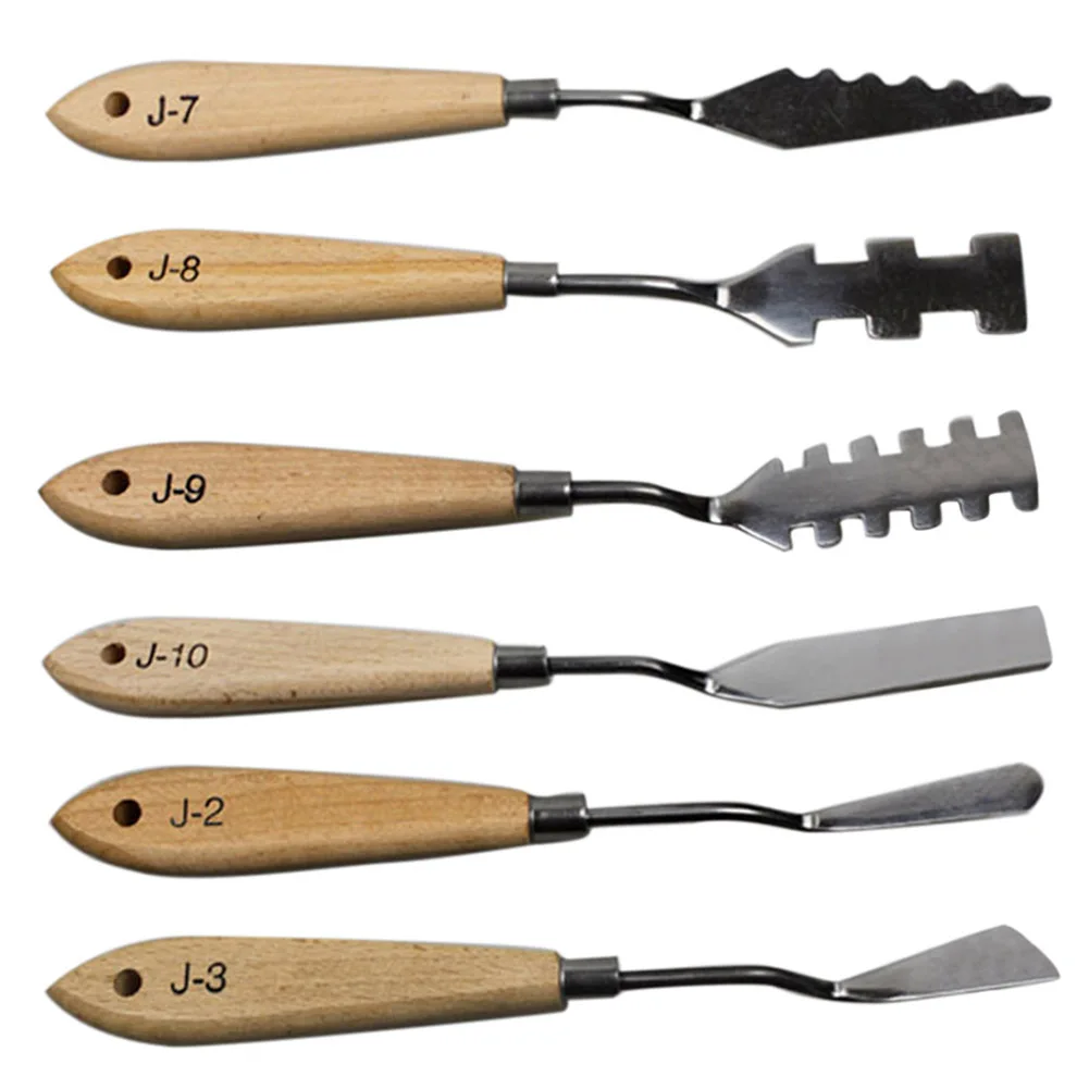 Скребок для палитры из нержавеющей стали набор ножей рисования масляная