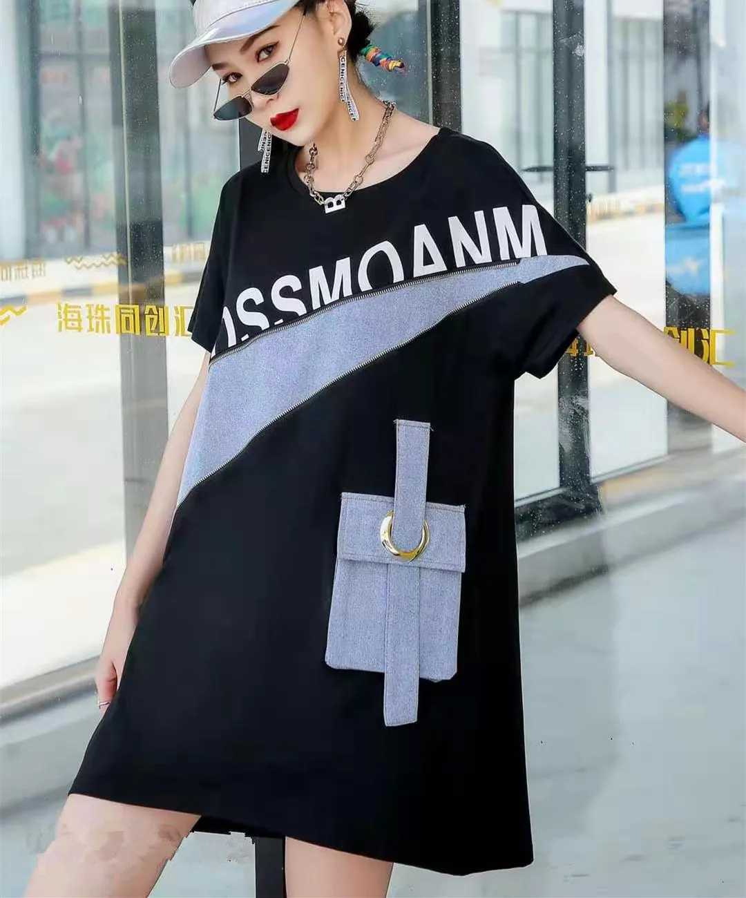 

Patchwork Plus Size Tshirt Women New Vintage Loose Short Sleeve T-Shirt Femme Tops Oversized Y2K Fashion Summer 2021 XC506