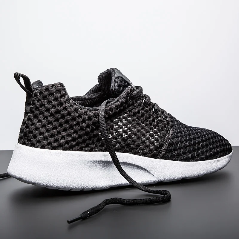 

BomKinta Big Size 46 Summer Men Sneakers Shoes Hollow Breathable Casual Shoes For Men Lace Up Outdoor Walking Flats Male Shoes