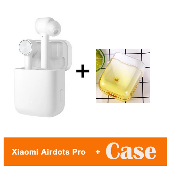 air add type4 case Оригинальные Xiaomi Mi Air True беспроводные наушники Airdots TWS Bluetooth 5,0 гарнитура стерео ANC шумоподавление Airdots Pro - Цвет: air add type4 case