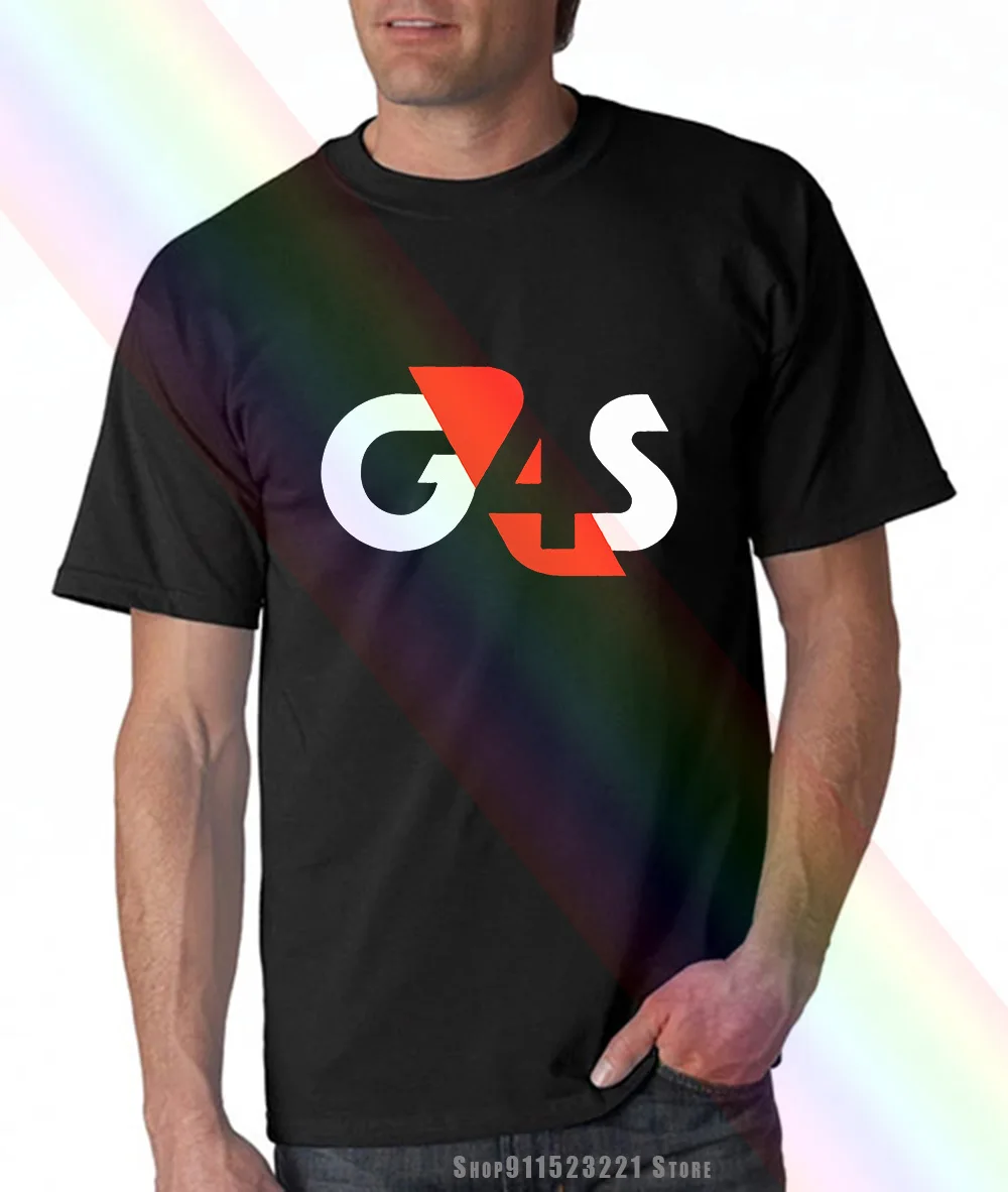 Ограниченное G4S безопасности компании Услуги наличные решение футболка|Мужские