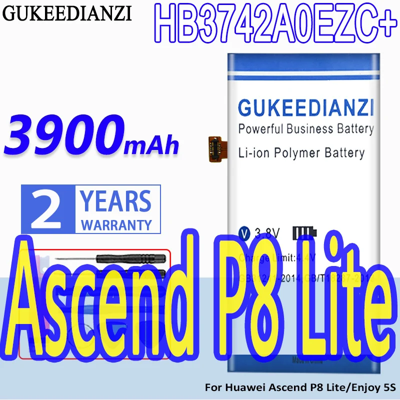 

Аккумулятор GUKEEDIANZI HB3742A0EZC + 3900 мАч для Huawei Ascend P8 Lite/Enjoy 5S