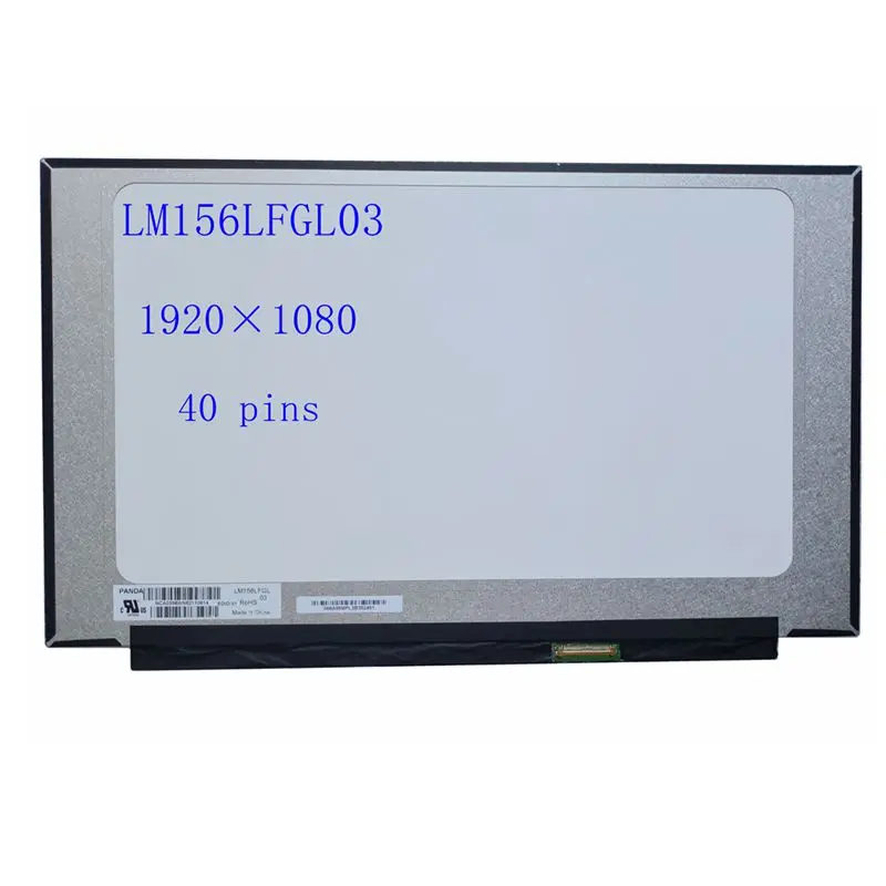 

Оригинальный 15,6 дюймовый ЖК-экран для ноутбука LM156LFGL01 FHD 1920X180 45% NTSC IPS тонкий 40pin 120 Гц