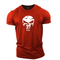 Skull printing T-shirt mens game brand T-shirt short-sleeved summer new style 2021 comfortable and cool hot style