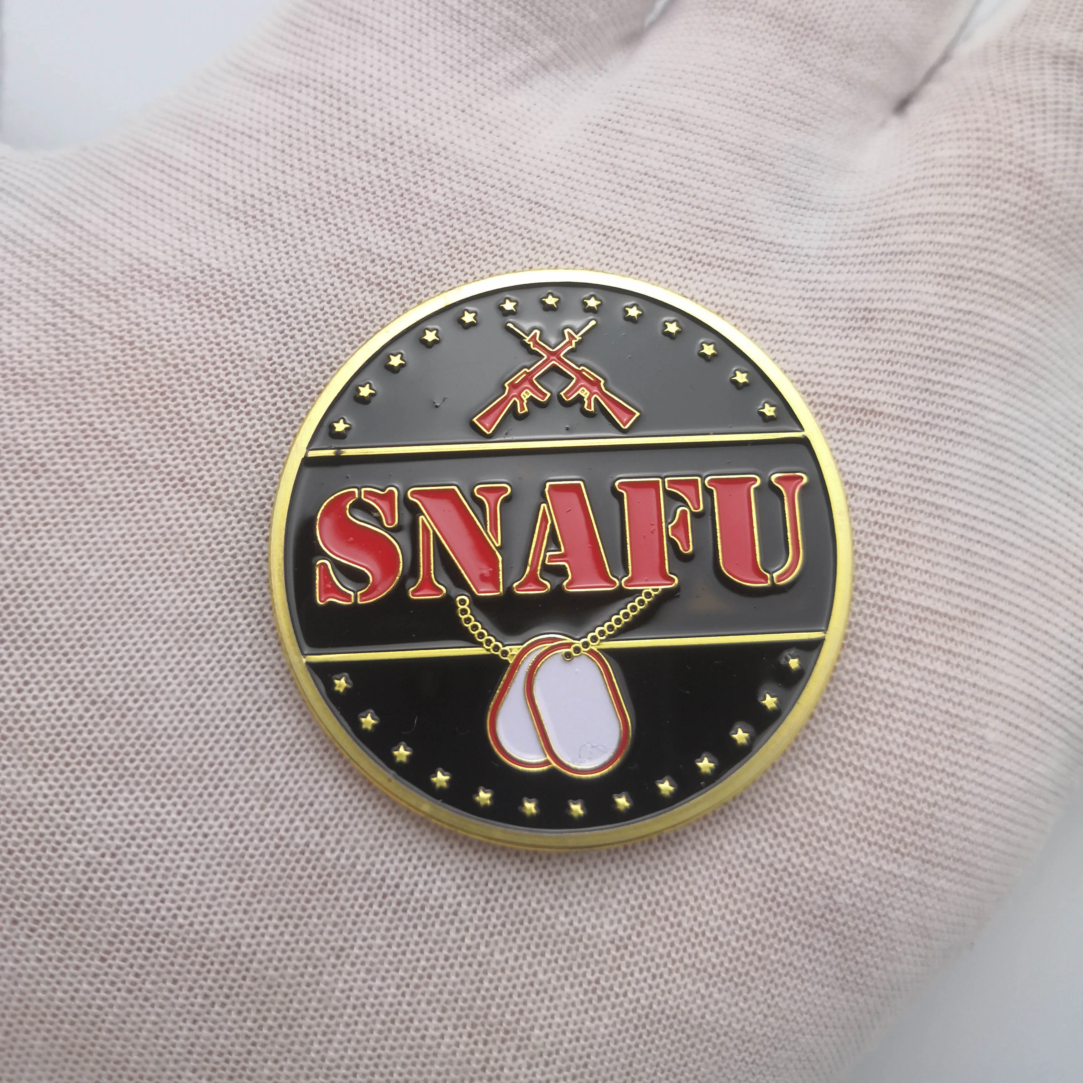US Army Comrade Sniper FUBAR SANFU Gold Colorful Commemorative Coins Military Fan Souvenir Gifts | Дом и сад