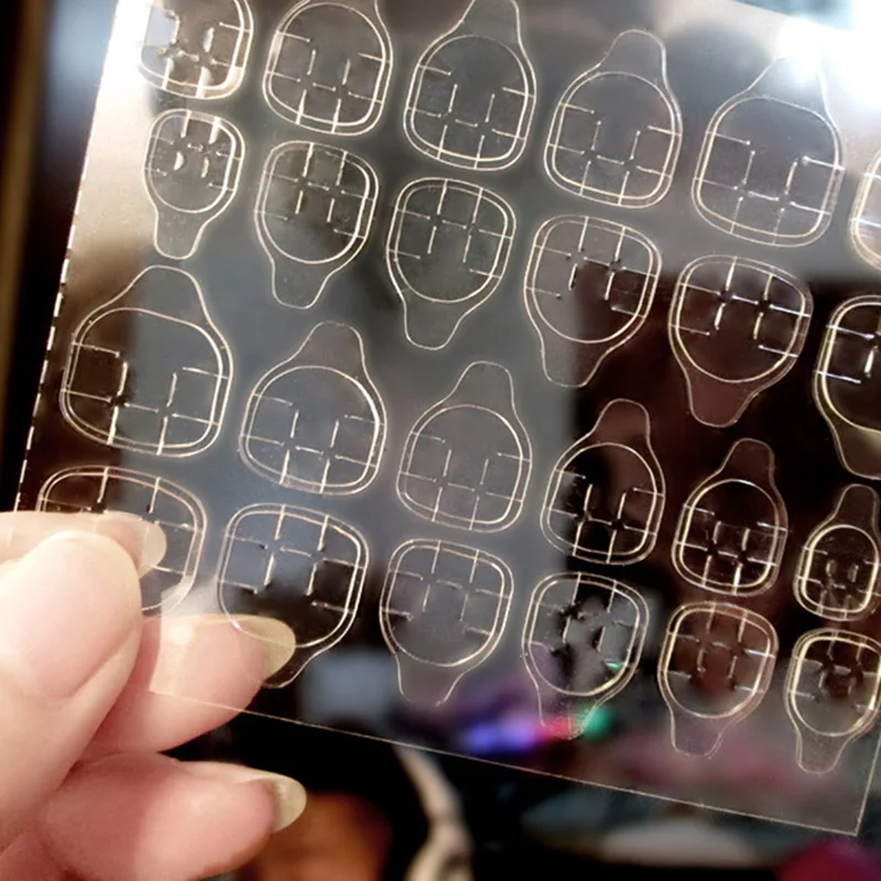 Новинка Лидер продаж 10 шт. Двусторонняя накладные клей для накладных ногтей