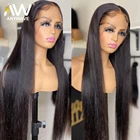 13x4 13x6 прямые 30 32 дюйма прозрачные кружевные передние человеческие волосы парики для черных женщин бразильская застежка безклеевые предварительно выщипанные