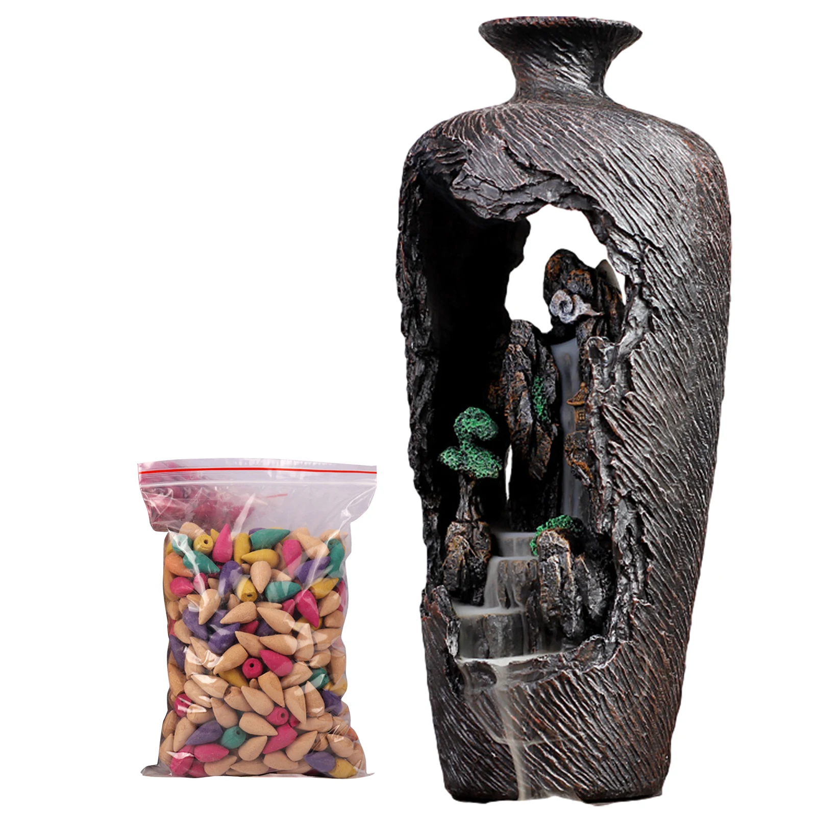 

Incense Burner Holder Waterproof Resin Backflow Incense Burner Creative Home Decor Dragon Incense Holder Censer Home Decoration