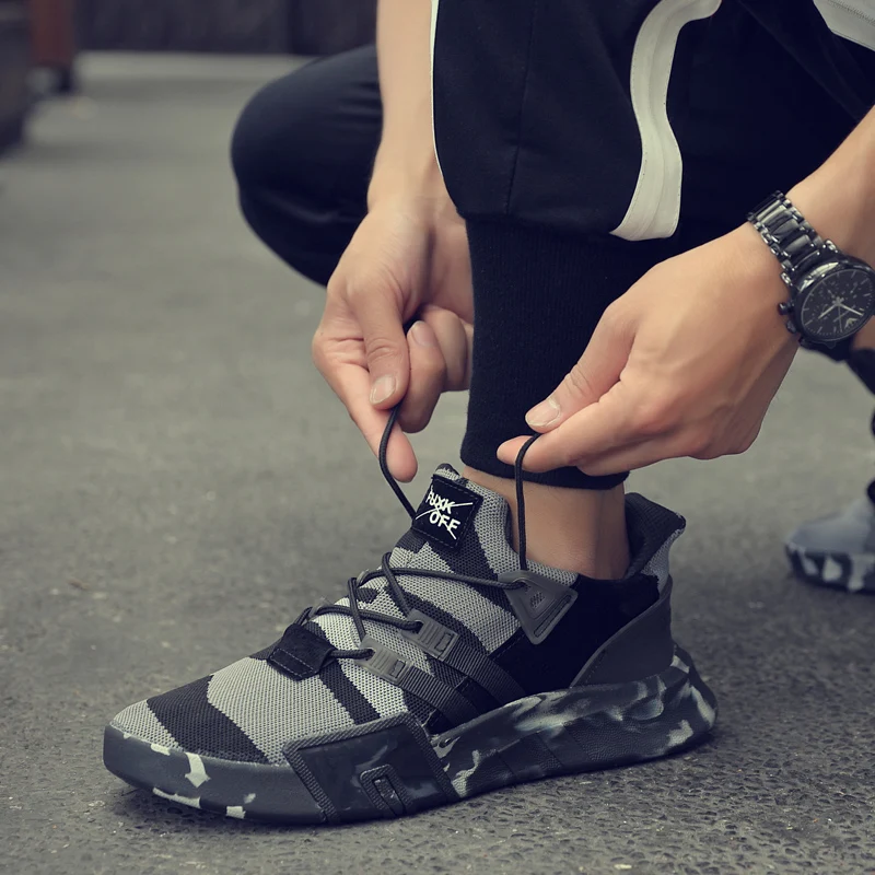 2019 осенние мужские камуфляжные кроссовки rockrunner eqt модная обувь повседневная