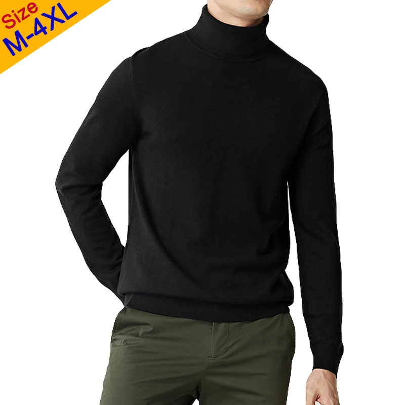 Свитер с высоким воротом мужские пуловеры качественный Мужской пуловер Мужские