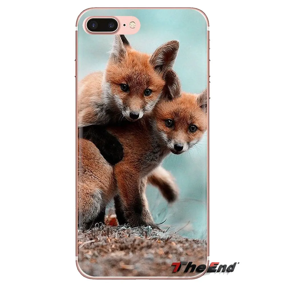 Крышка корпуса телефона узор Детские лисы красный розовый лиса для LG Spirit Motorola Moto